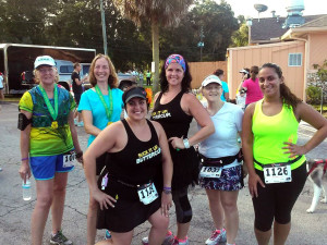 With some of the girls post-race. 